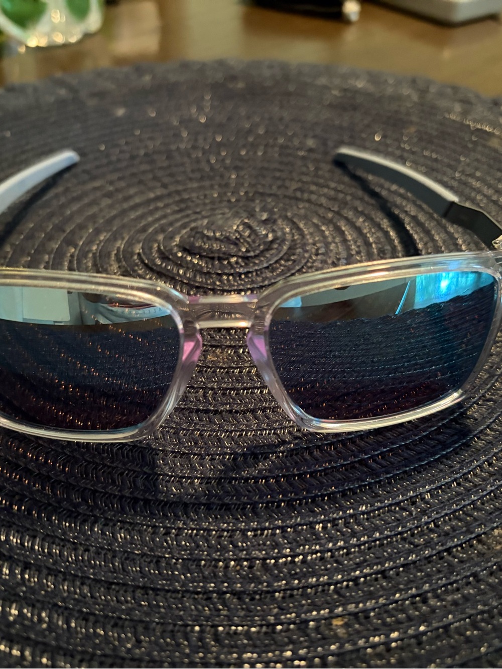 Oakley Exchange Sun Prizm Polarized Sunglasses Clear/Sapphire
